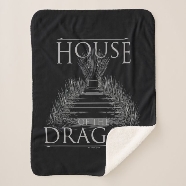 Couverture Sherpa HOUSE of the Dragon | Iron Throne Graphic (Devant)