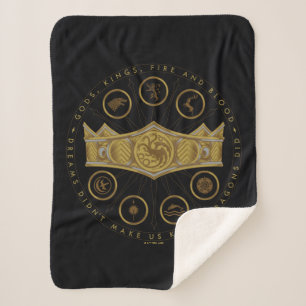 Couverture Sherpa HOUSE of the Dragon   Seven Kingdoms Crown Graphic