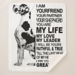 Couverture Sherpa I am your friend your partner your dog Great Dane<br><div class="desc">I am your friend your partner your dog Great Dane,  This cute Great Dane is perfect for dog lovers</div>