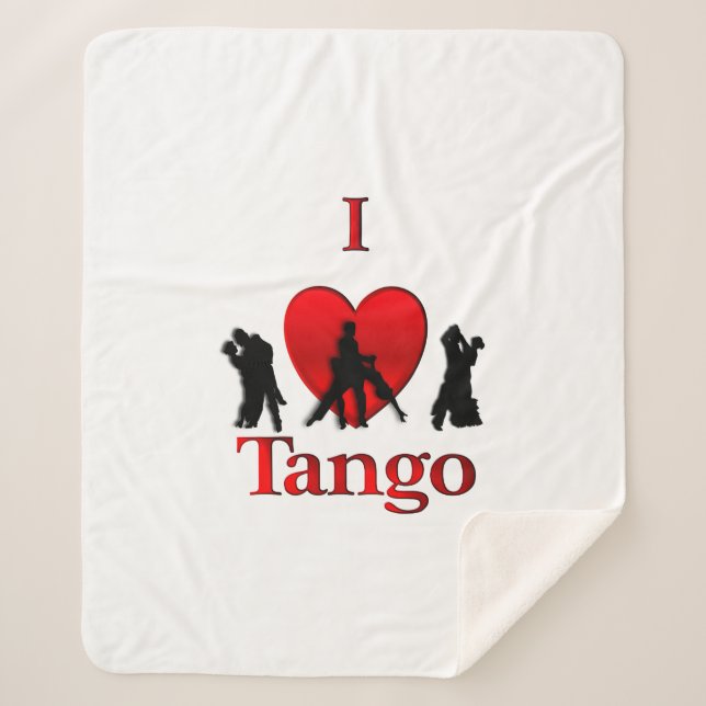Couverture Sherpa I Heart Tango (Devant)