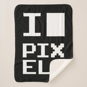 Couverture Sherpa I Love Pixels, design geek, art des pixels