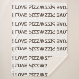 COUVERTURE SHERPA I LOVE PIZZA