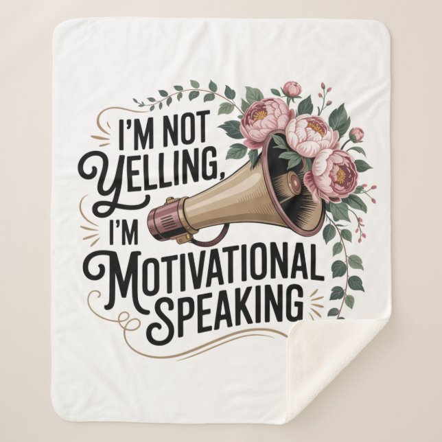 Couverture Sherpa I’m Not Yelling, I’m Motivational Speaking (Devant)