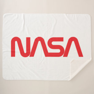 Couverture Sherpa Iconique NASA Circa Sherpa Blanket (blanc fusées)