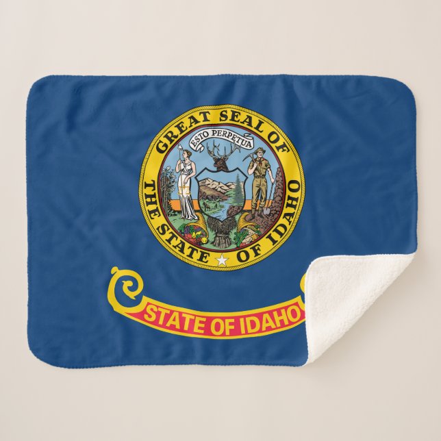 Couverture Sherpa Idaho State Flag (Devant (Horizontal))