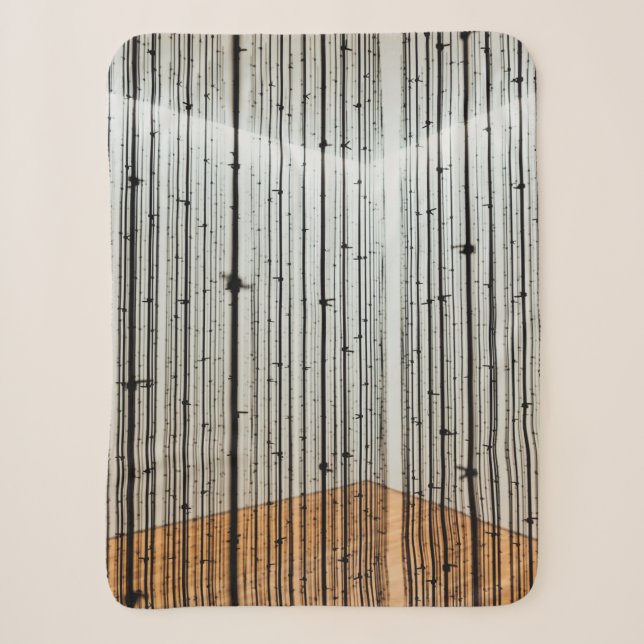 Couverture Sherpa Illustration Brown et noire (Devant)