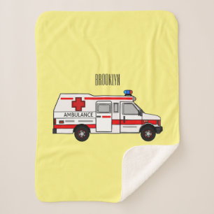 Couverture Sherpa Illustration d'ambulance