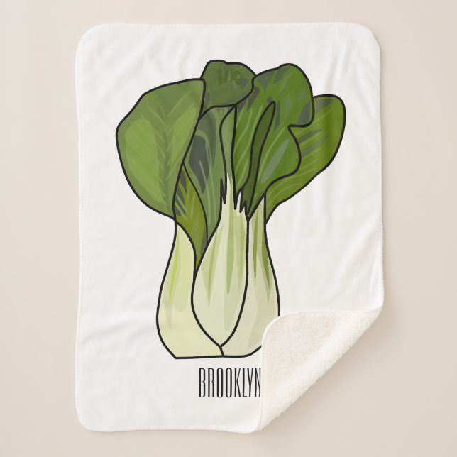 Couverture Sherpa Illustration de Bok choy (Devant)