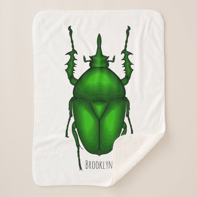 Couverture Sherpa Illustration de bug Mecynorhina torquata (Devant)