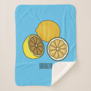 Couverture Sherpa Illustration de citron