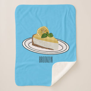 Couverture Sherpa Illustration de citron cheesecake