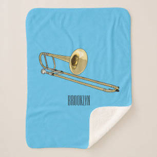 Couverture Sherpa Illustration de dessin animé de Trombone