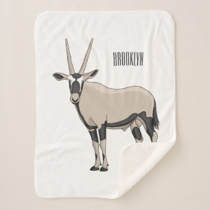 Couverture Sherpa Illustration de dessin animé Oryx