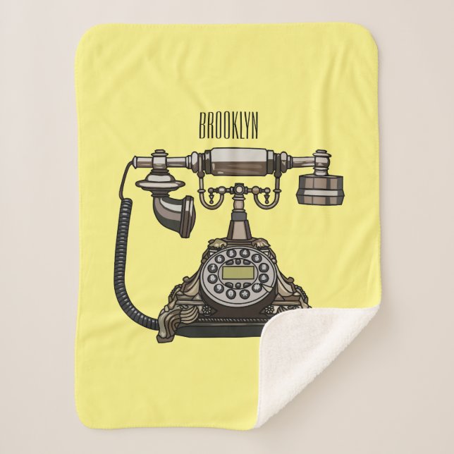 Couverture Sherpa Illustration de dessin téléphonique (Devant)
