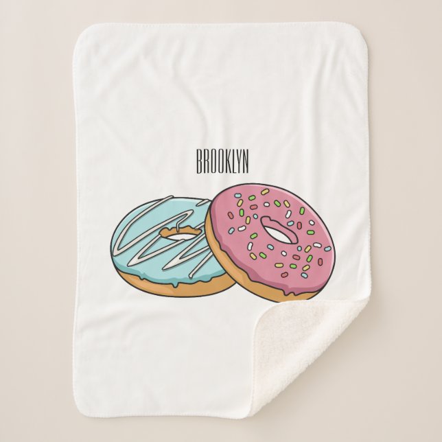 Couverture Sherpa Illustration de Donut (Devant)