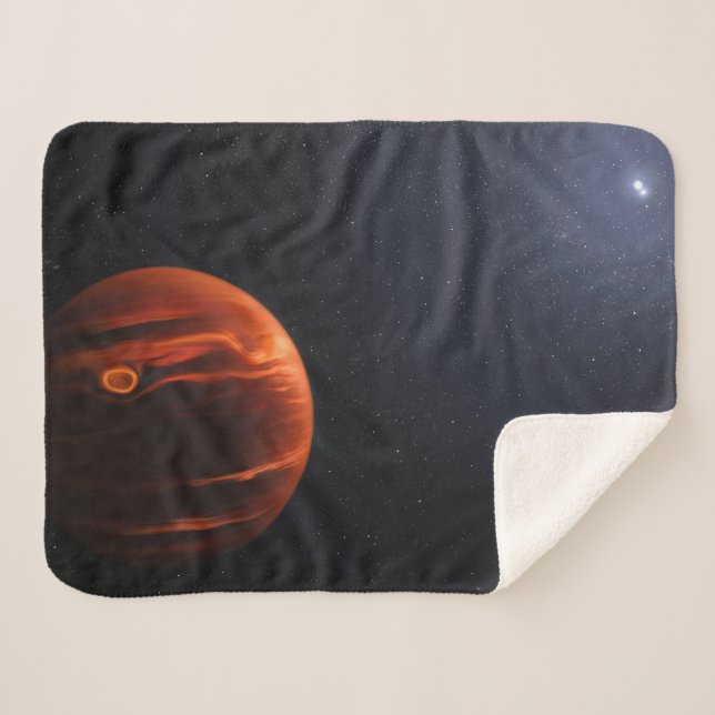Couverture Sherpa Illustration De Exoplanet Vhs 1256 B Et Ses Étoile (Devant (Horizontal))