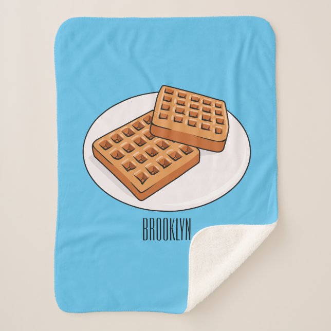 Couverture Sherpa Illustration de gaufre (Devant)