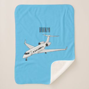 Couverture Sherpa Illustration de jet privé