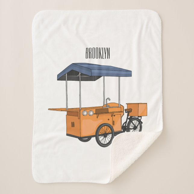 Couverture Sherpa Illustration de la carotte de vélo (Devant)