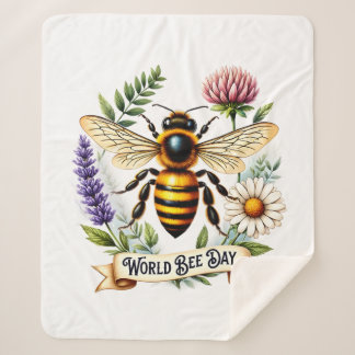 Couverture Sherpa Illustration de la Journée mondiale des abeilles a