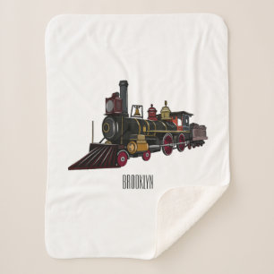 Couverture Sherpa Illustration de la locomotive à vapeur