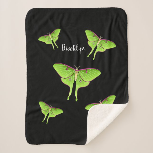 Couverture Sherpa Illustration de Luna Moth (Devant)