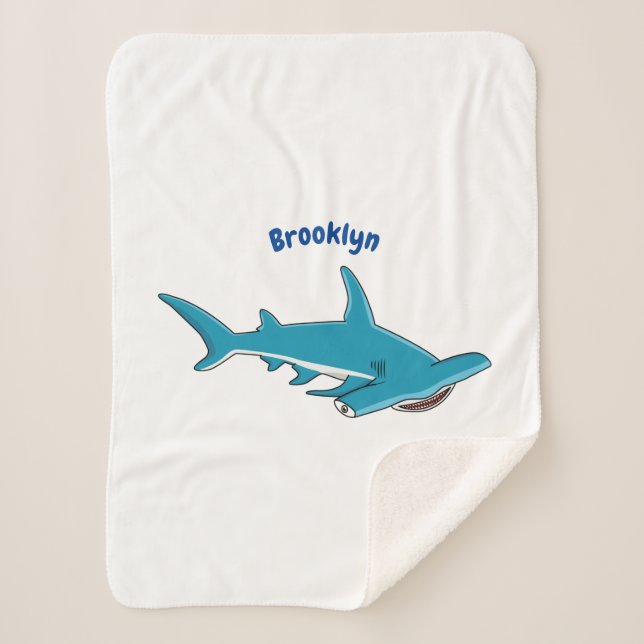 Couverture Sherpa Illustration de requin marteau (Devant)