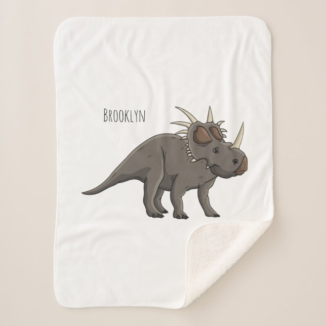 Couverture Sherpa Illustration de Styracosaurus (Devant)