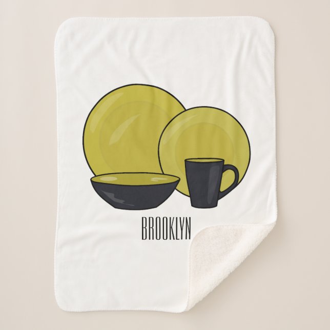 Couverture Sherpa Illustration du jeu de produits de table (Devant)