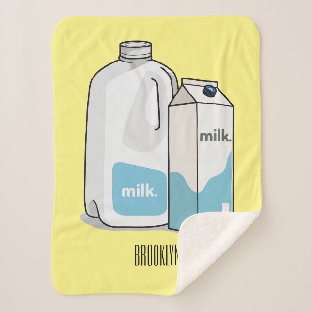 Couverture Sherpa Illustration du lait (Devant)