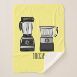 Couverture Sherpa Illustration du processeur et du mixeur alimentair