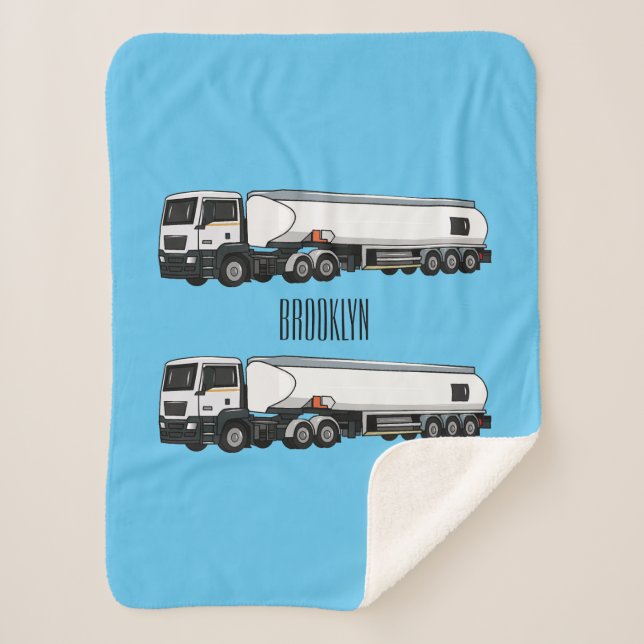 Couverture Sherpa Illustration du transport de carburant par camion- (Devant)