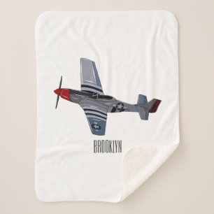 Couverture Sherpa Illustration d'un avion de chasse-bombardier