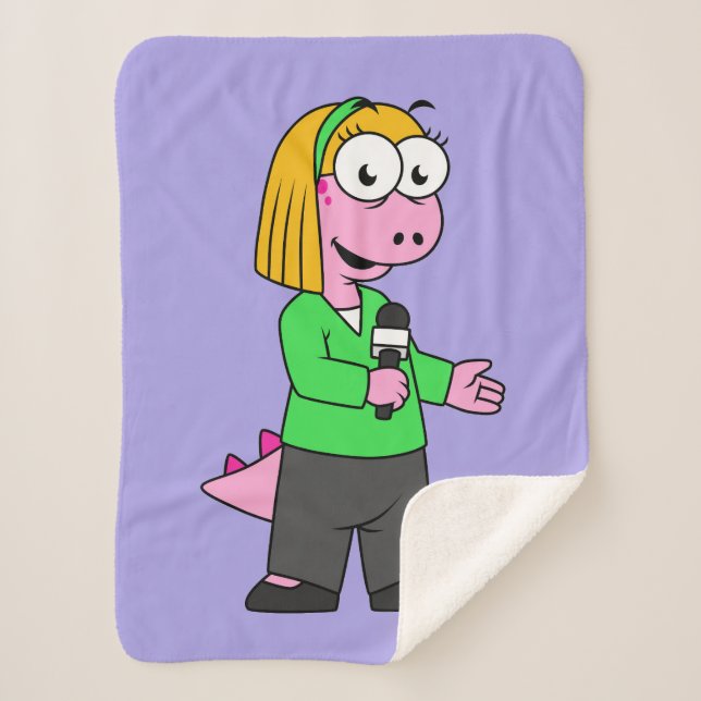 Couverture Sherpa Illustration D'Un Journaliste D'Allosaurus News. (Devant)