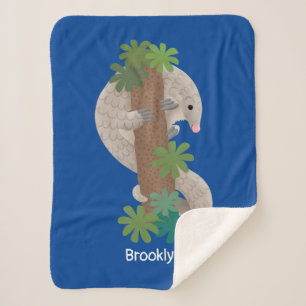 Couverture Sherpa Illustration d'une anteure de pangolin mignonne