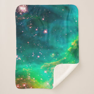 Couverture Sherpa Image de galaxie de groupe d'étoile de nébuleuse