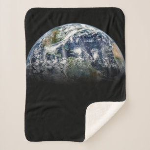 Couverture Sherpa Image Mosaïque De La Planète Terre Avec 3 Ouragans