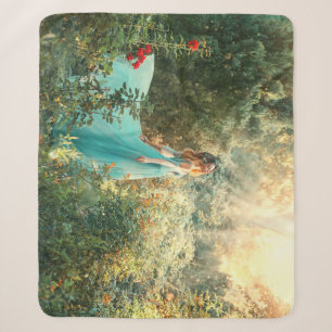 Couverture Sherpa Imaginaire Princesse : La nature d'été Vintage.