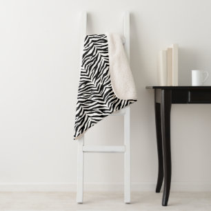 Couverture Sherpa Impression Sherpa Blanket-Zebra