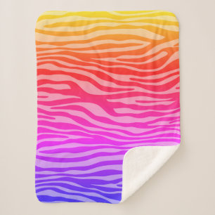 Couverture Sherpa Impression Zebra