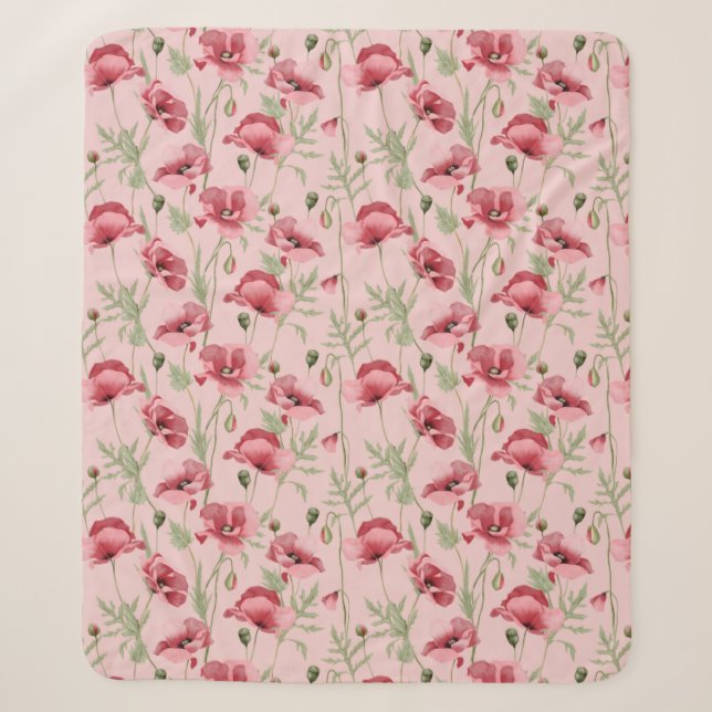 Couverture Sherpa Imprimantes de fleurs de metro maison de campagne (Devant)