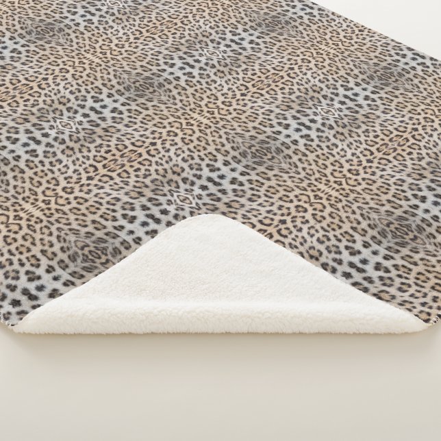 Couverture Sherpa Imprimé animal élégant et stylé léopard guépard fo (3/4)