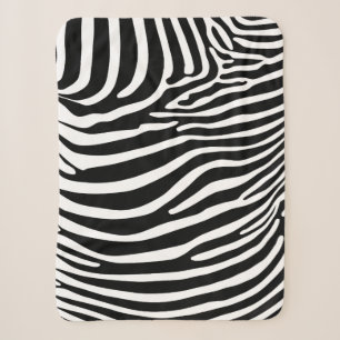Couverture Sherpa Imprimé animal zèbre