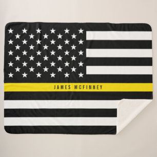 Couverture Sherpa Indicateur de répartition de ligne jaune mince Mo