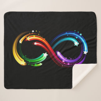 Couverture Sherpa Infinity symbol of rainbow comets