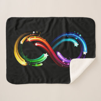 Couverture Sherpa Infinity symbol of rainbow comets