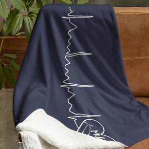 Couverture Sherpa Infirmière Médicale couleur personnalisée