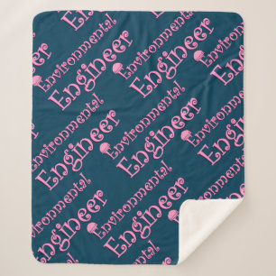 Couverture Sherpa Ingénieur environnemental rose