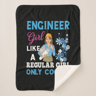 Couverture Sherpa Ingénieur Fier Ingénieur Fille