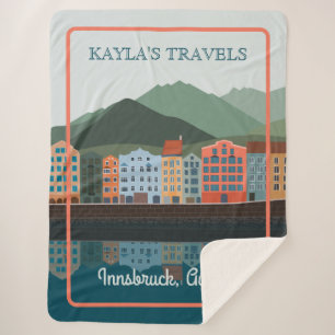 Couverture Sherpa Innsbruck Austria Whimsside Town Travel